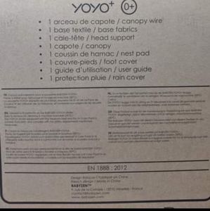 NEW Babyzen Yoyo 0+ NB pack (Stroller not incl)